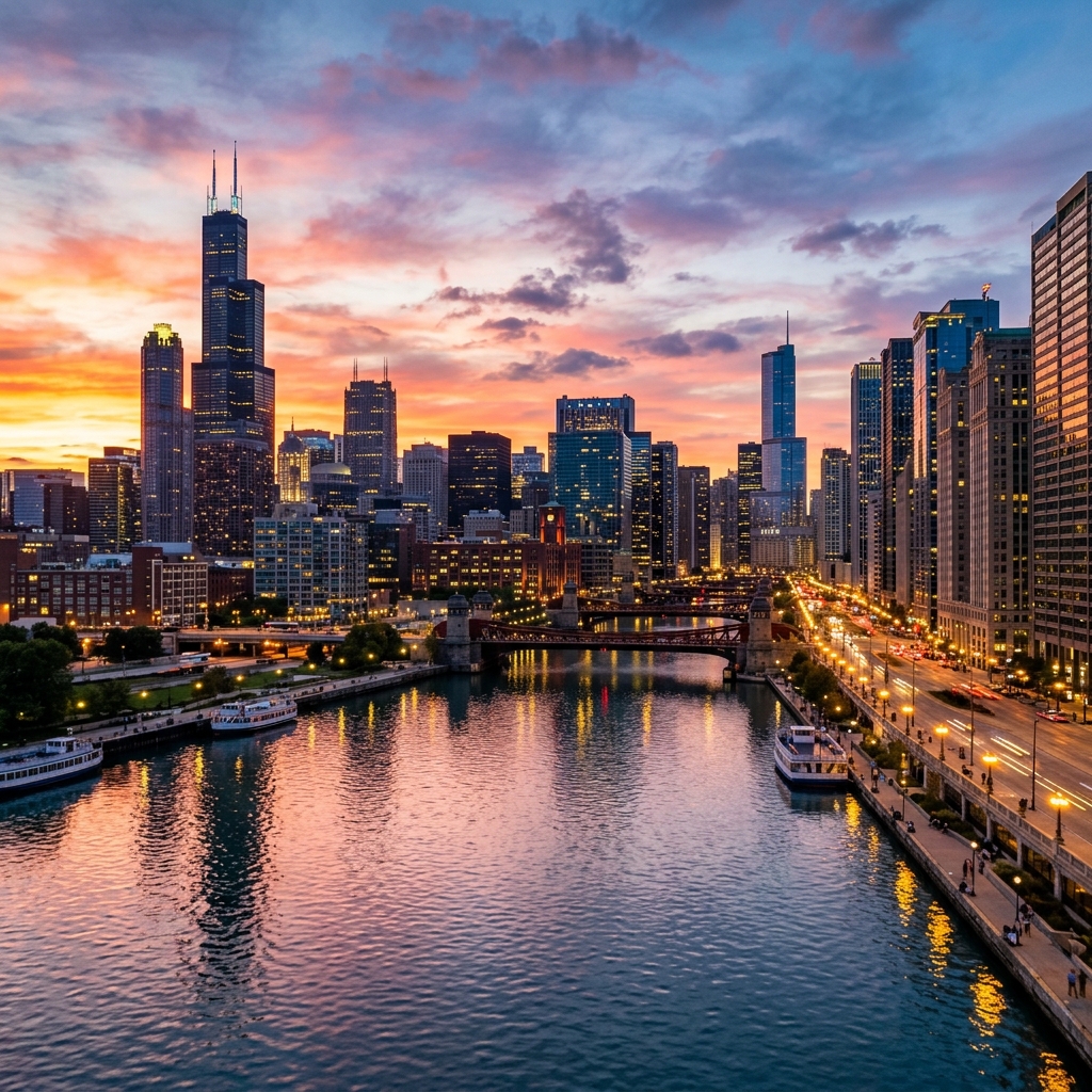 USA City Skyline